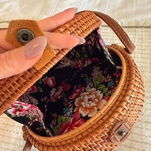 T.J.Maxx Tan Woven Basket Purse